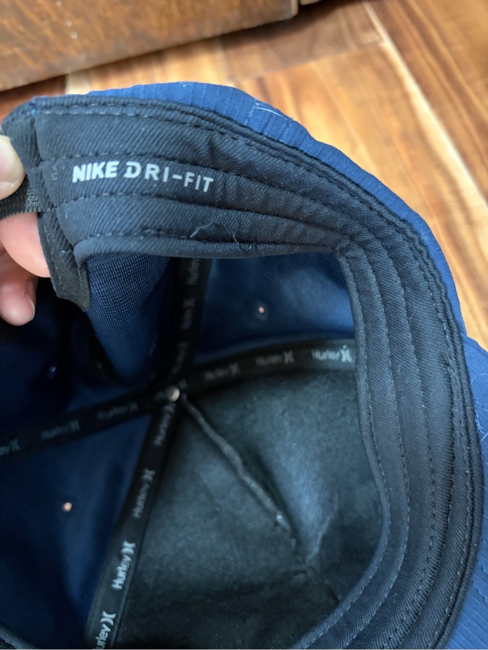 Hurley Nike Dry-Fit Navy Blue Embroidered Logo Adjustable Hat - Picture 5 of 5